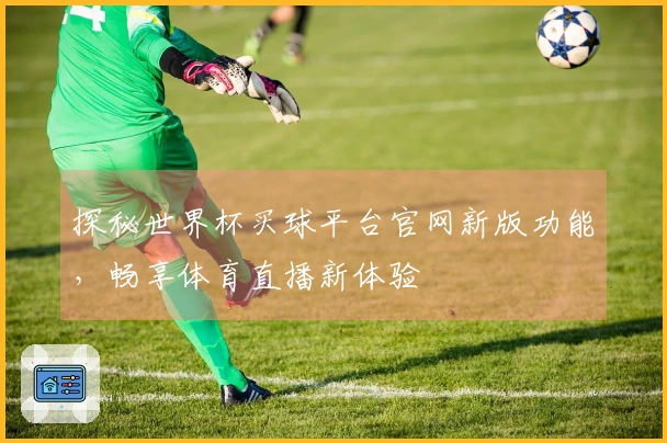 探秘世界杯买球平台官网新版功能，畅享体育直播新体验
